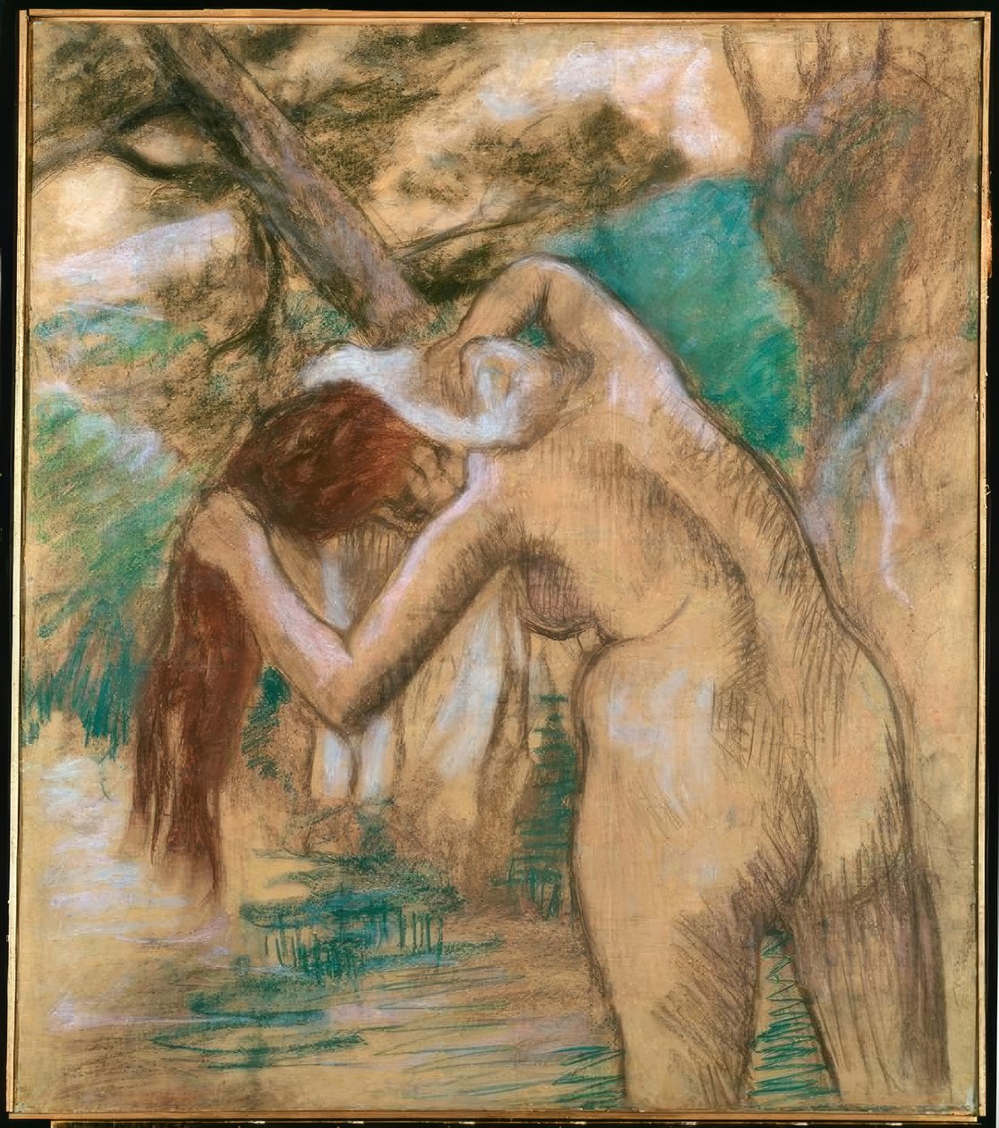 Badende aan de Waterkant door Edgar Degas