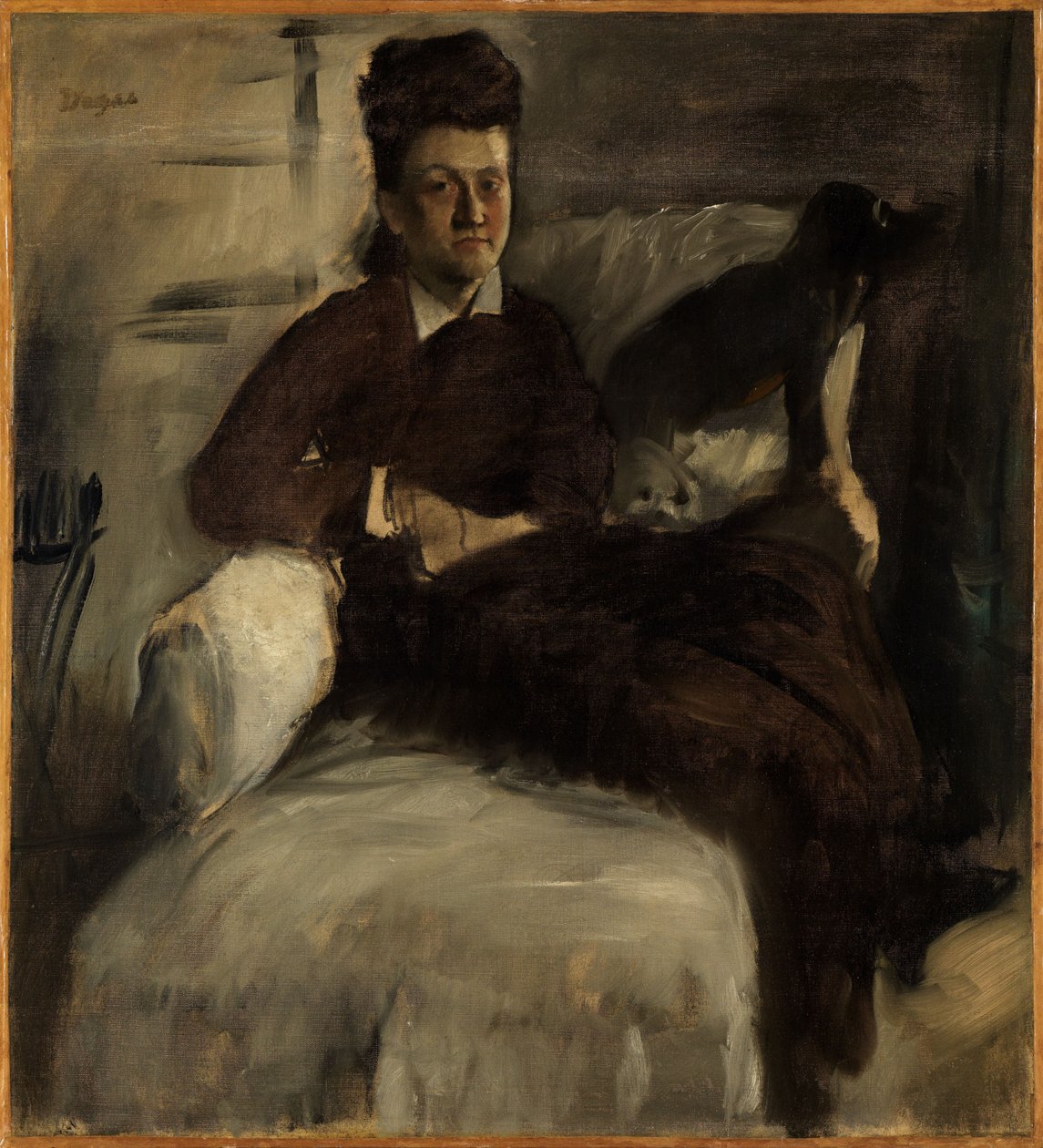 Portret van Madame Jeantaud door Edgar Degas