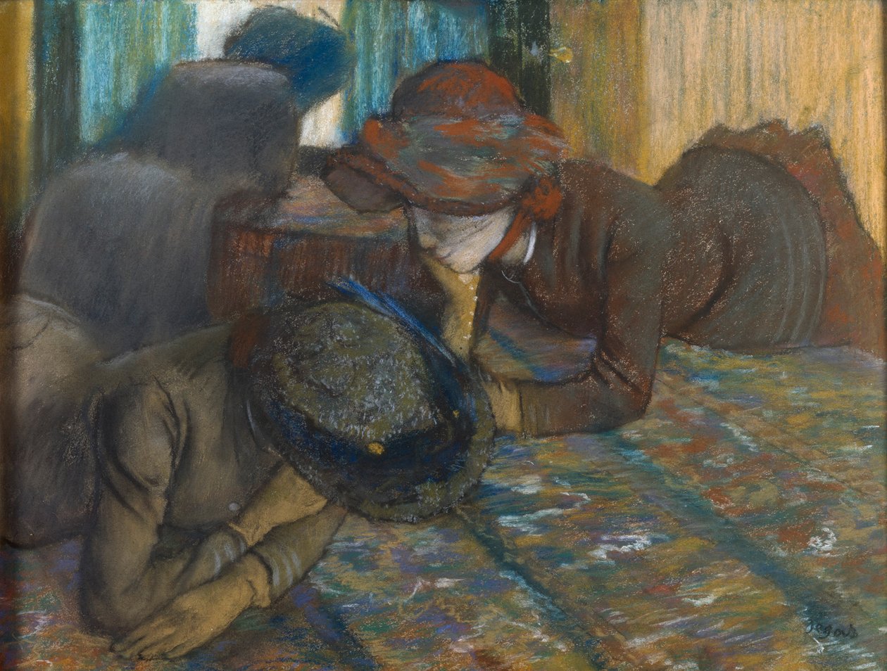 Gesprek door Edgar Degas