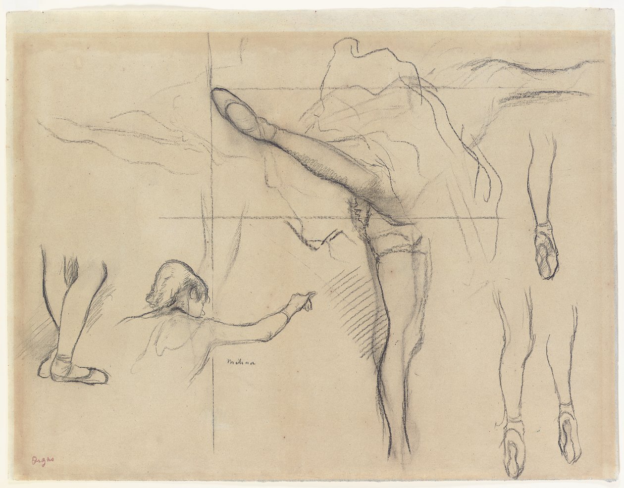 Danser - zes schetsen door Edgar Degas
