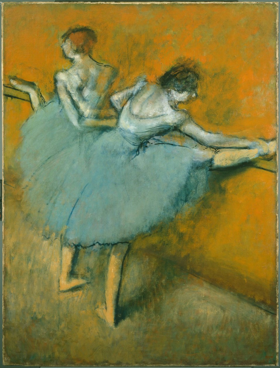 Danseressen aan de barre door Edgar Degas