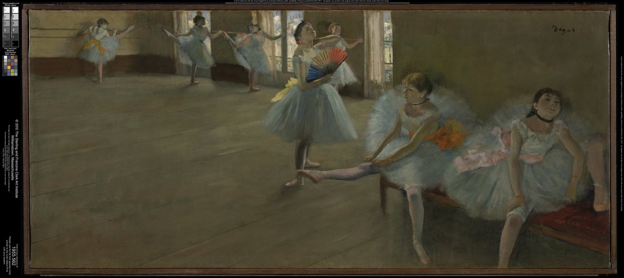 Dansers in de klas door Edgar Degas