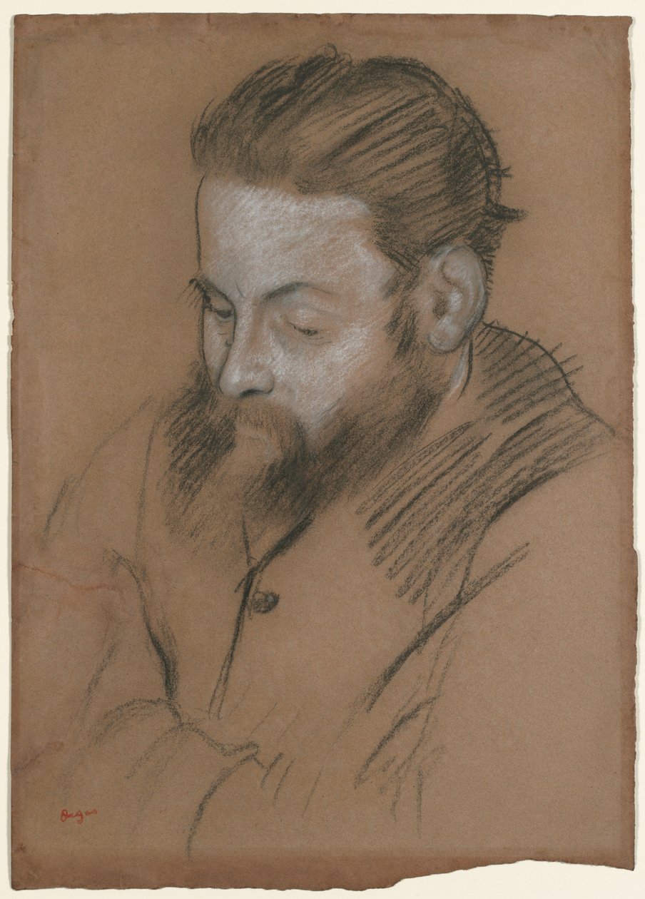 Diego Martelli door Edgar Degas