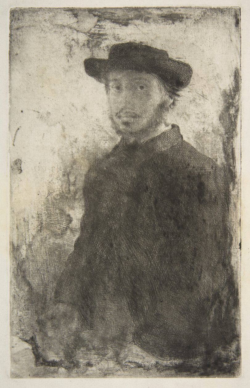 Edgar Degas: zelfportret door Edgar Degas