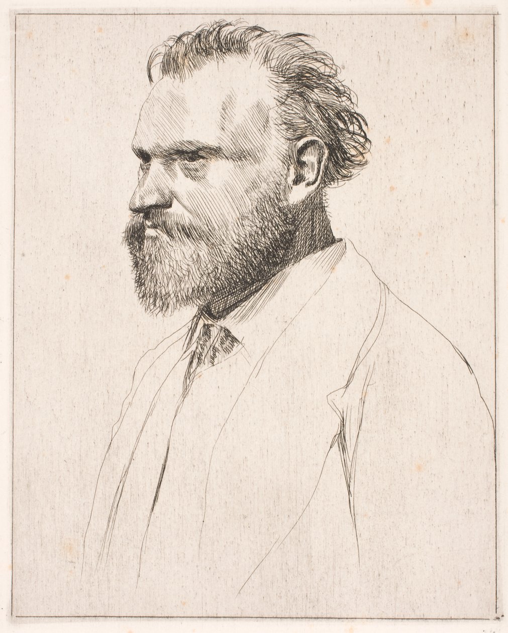 Edouard Manet. Portret tot aan de borst door Edgar Degas