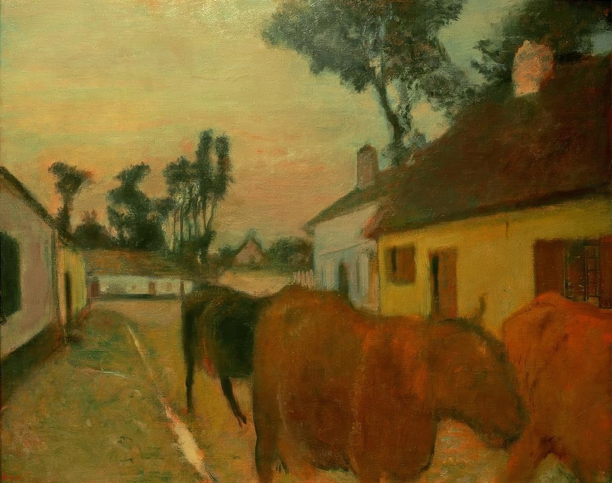 Thuiskomst van de kudde door Edgar Degas