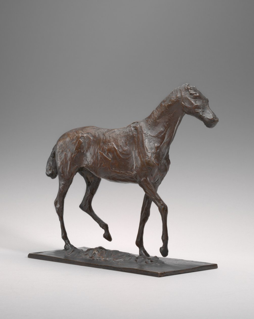 Paard lopend, originele was mogelijk begin 1870s, gegoten ca. 1920-1921 door Edgar Degas