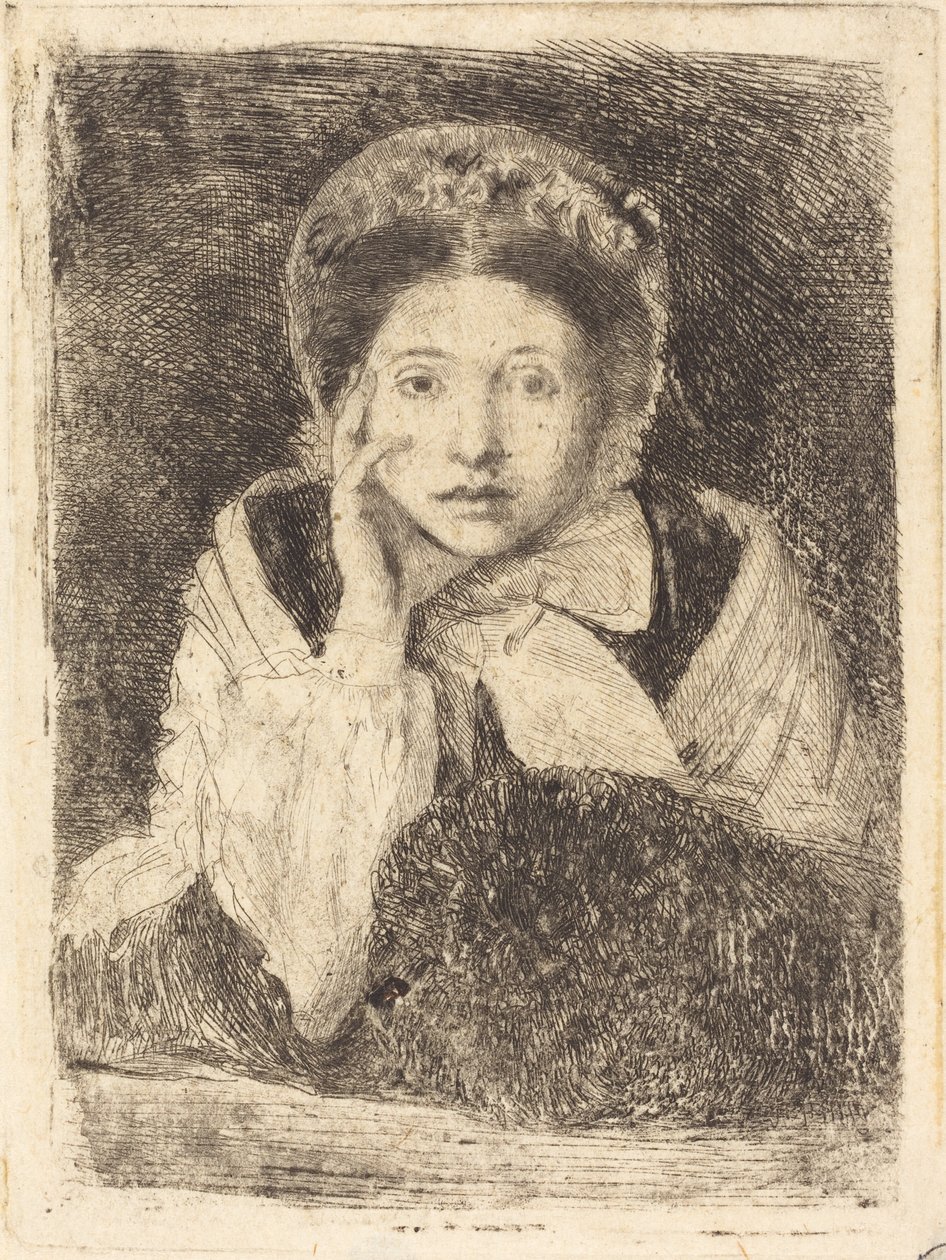 Marguerite De Gas, de zus van de kunstenaar (Marguerite De Gas, soeur de l