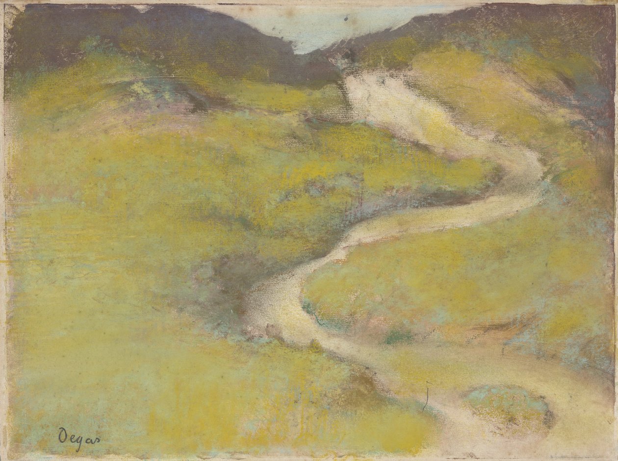 Pad in een Veld, 1890 door Edgar Degas