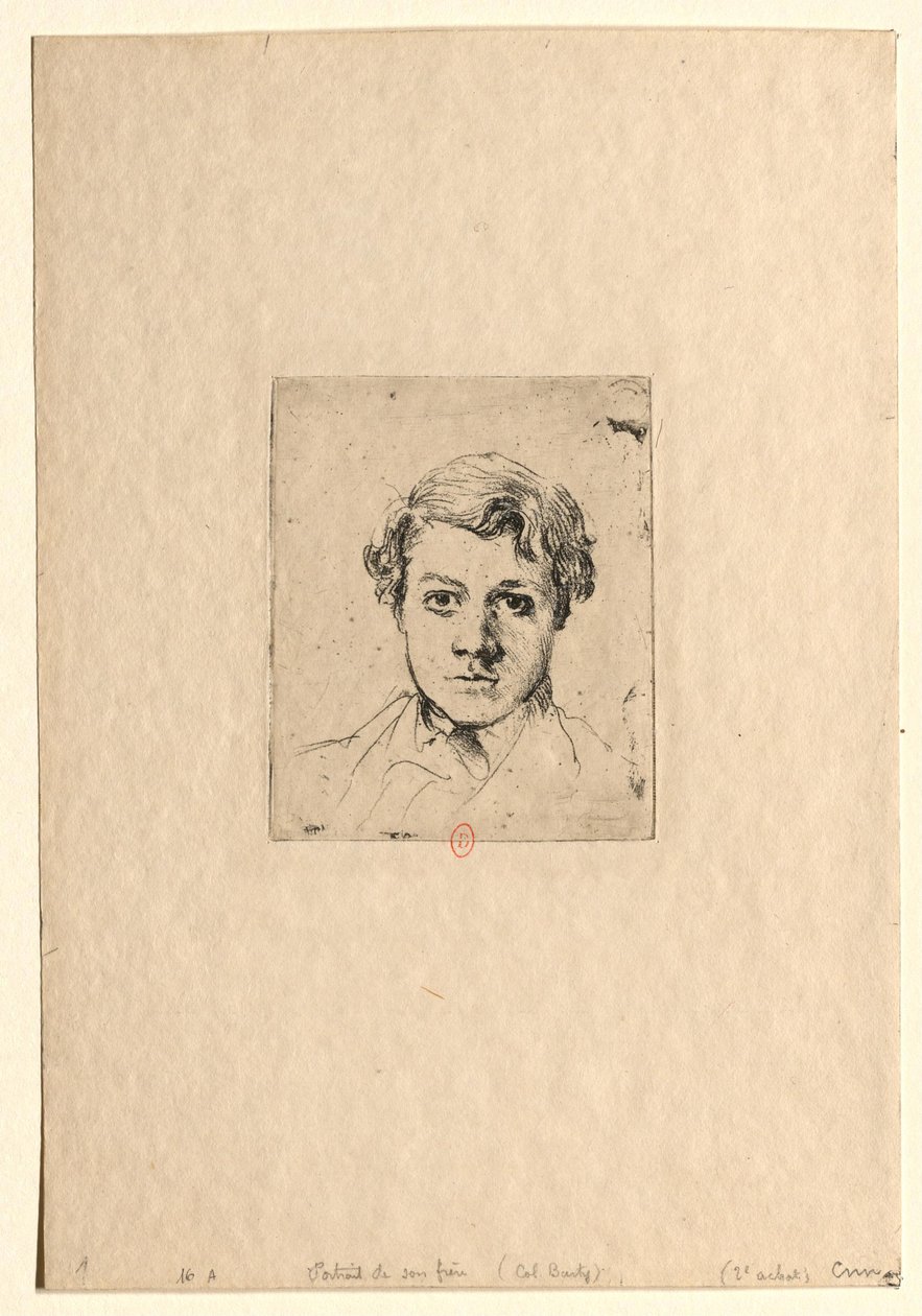 Portret van de broer van de kunstenaar (René Degas) door Edgar Degas