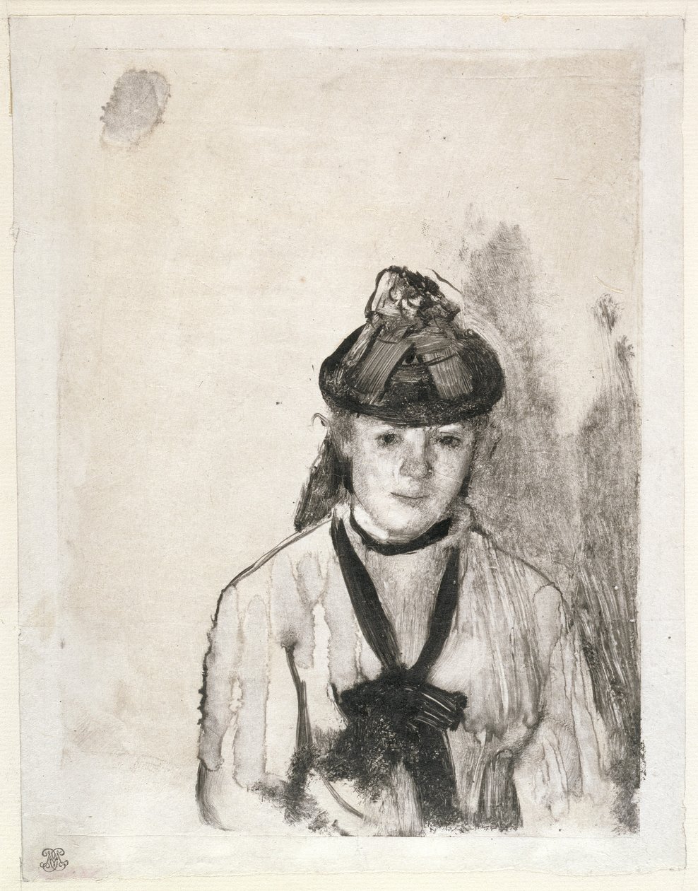 Portret van Ellen Andrée door Edgar Degas