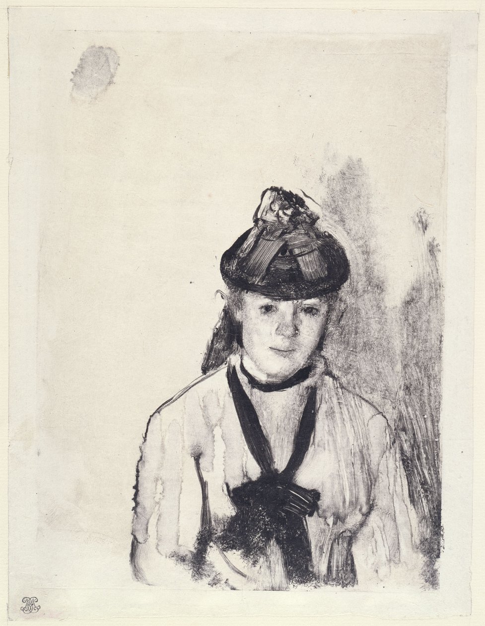 Portret van Ellen Andrée door Edgar Degas