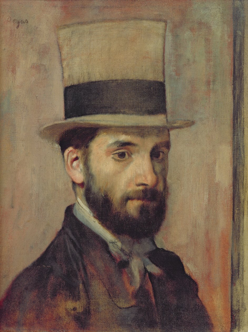 Portret van Leon Bonnat (1833-1922) c.1863 door Edgar Degas