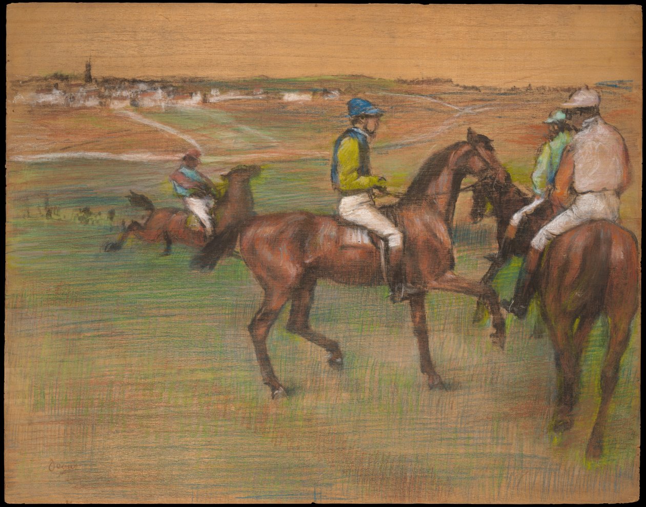 Renpaarden door Edgar Degas