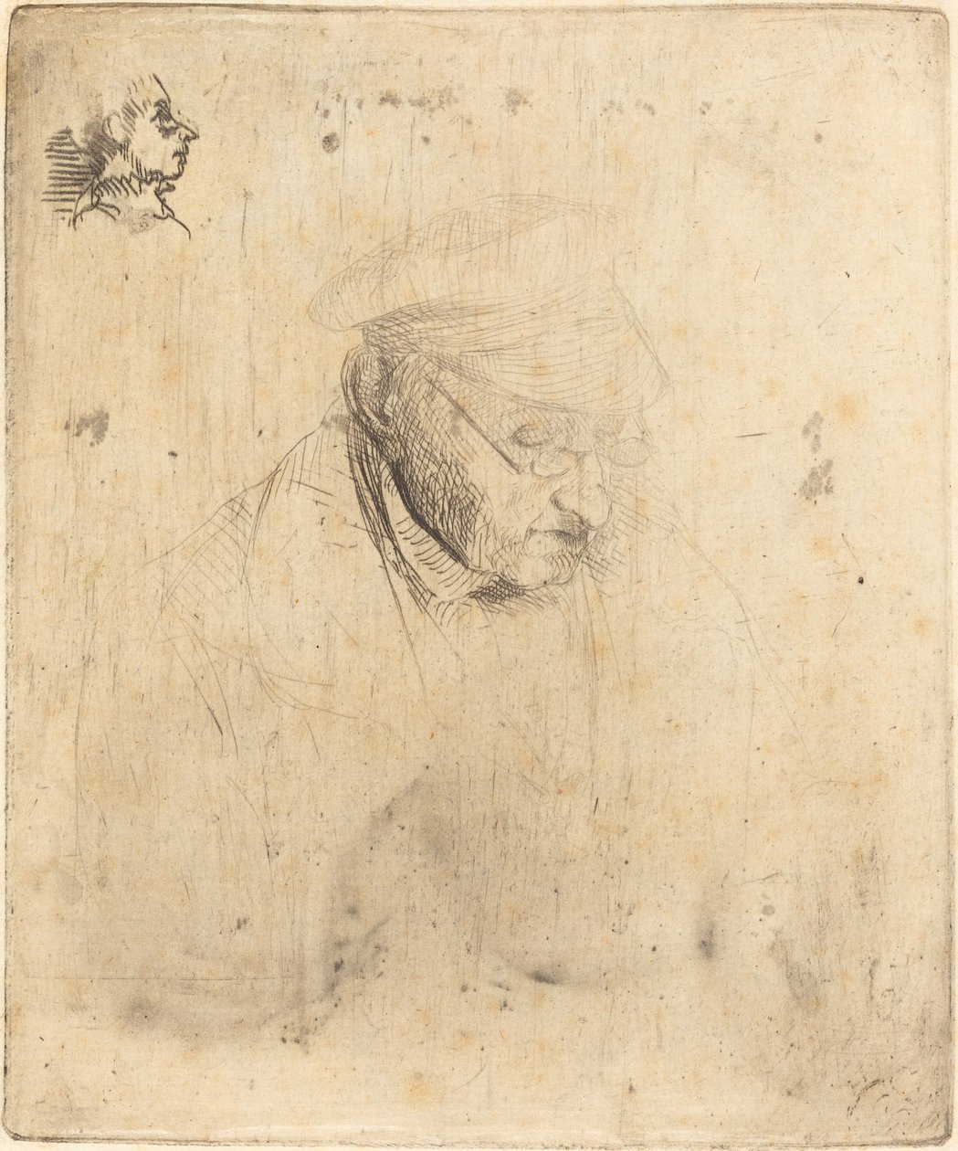 René-Hilaire de Gas, grootvader van de kunstenaar. door Edgar Degas