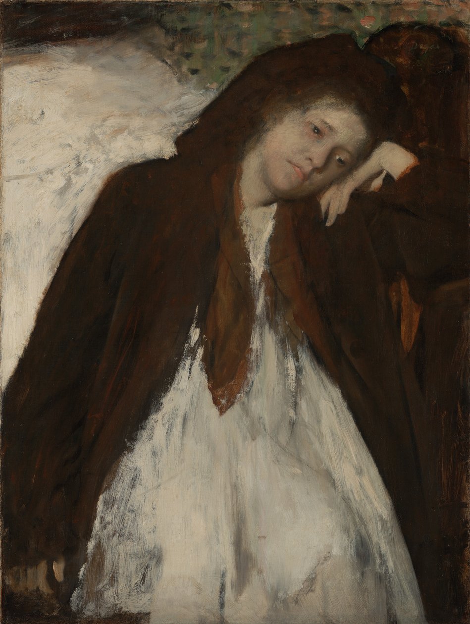 De herstellende, ca.1872-januari 1887 (Olieverf op doek) door Edgar Degas