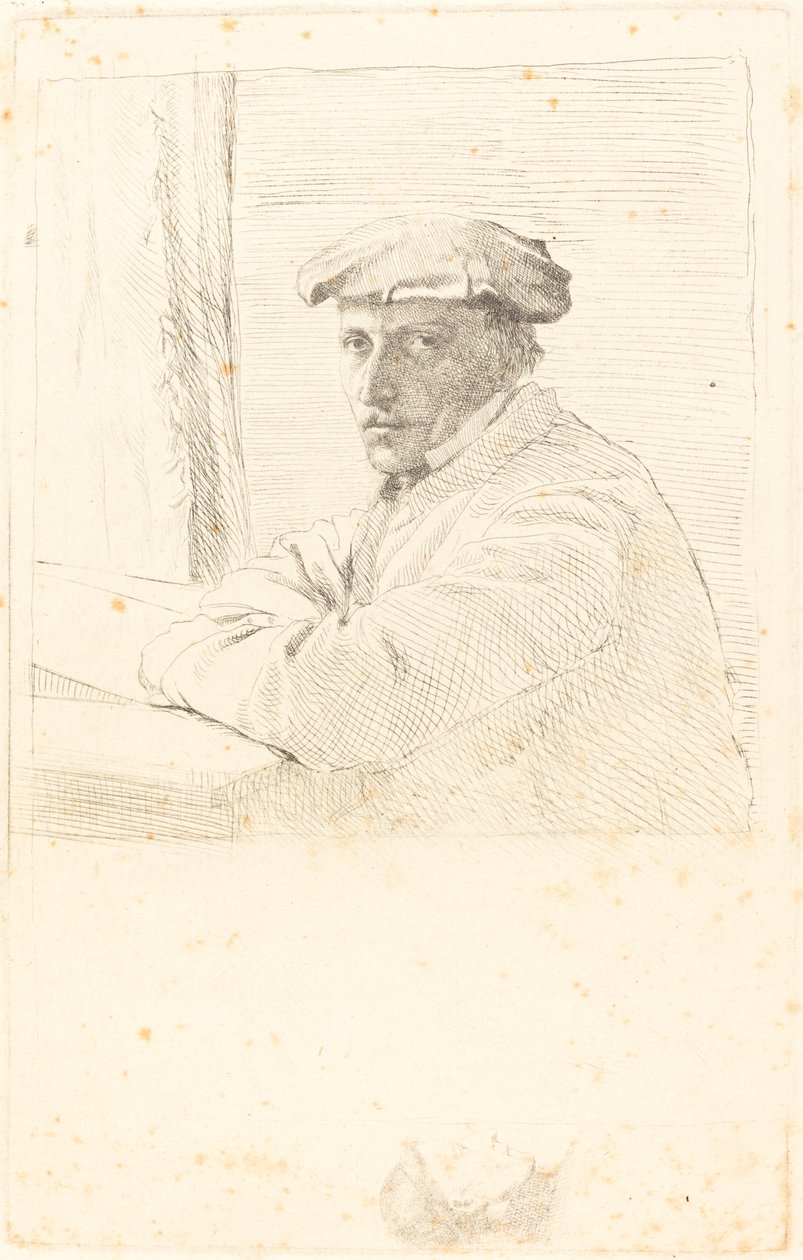 De graveur Joseph Tourny, 1857 door Edgar Degas