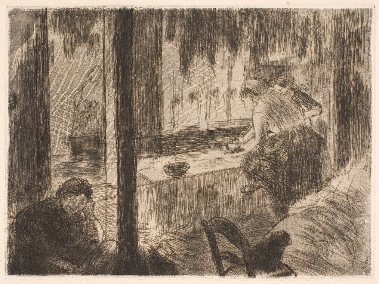 De wasvrouwen door Edgar Degas