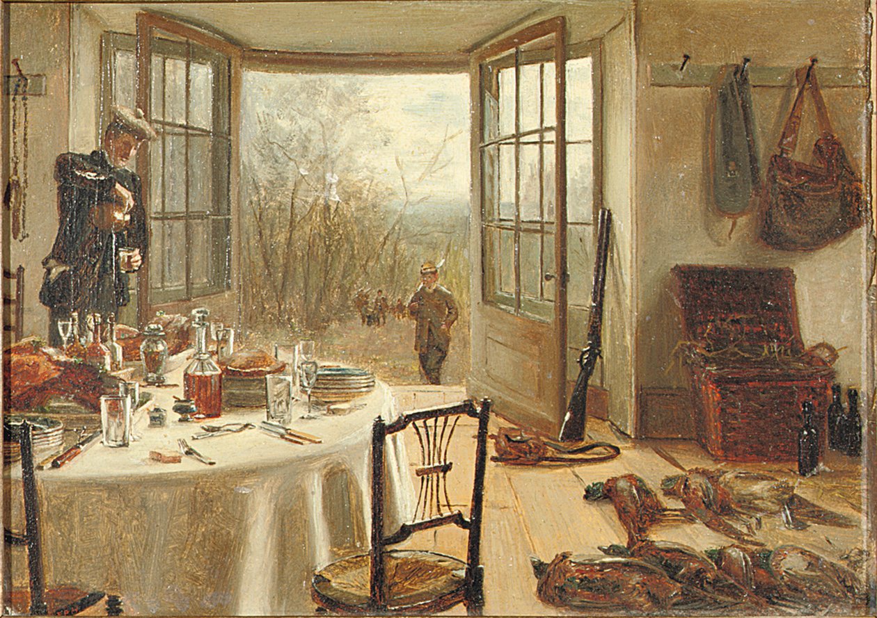 De Lunch van de Jager door Edith Hayllar