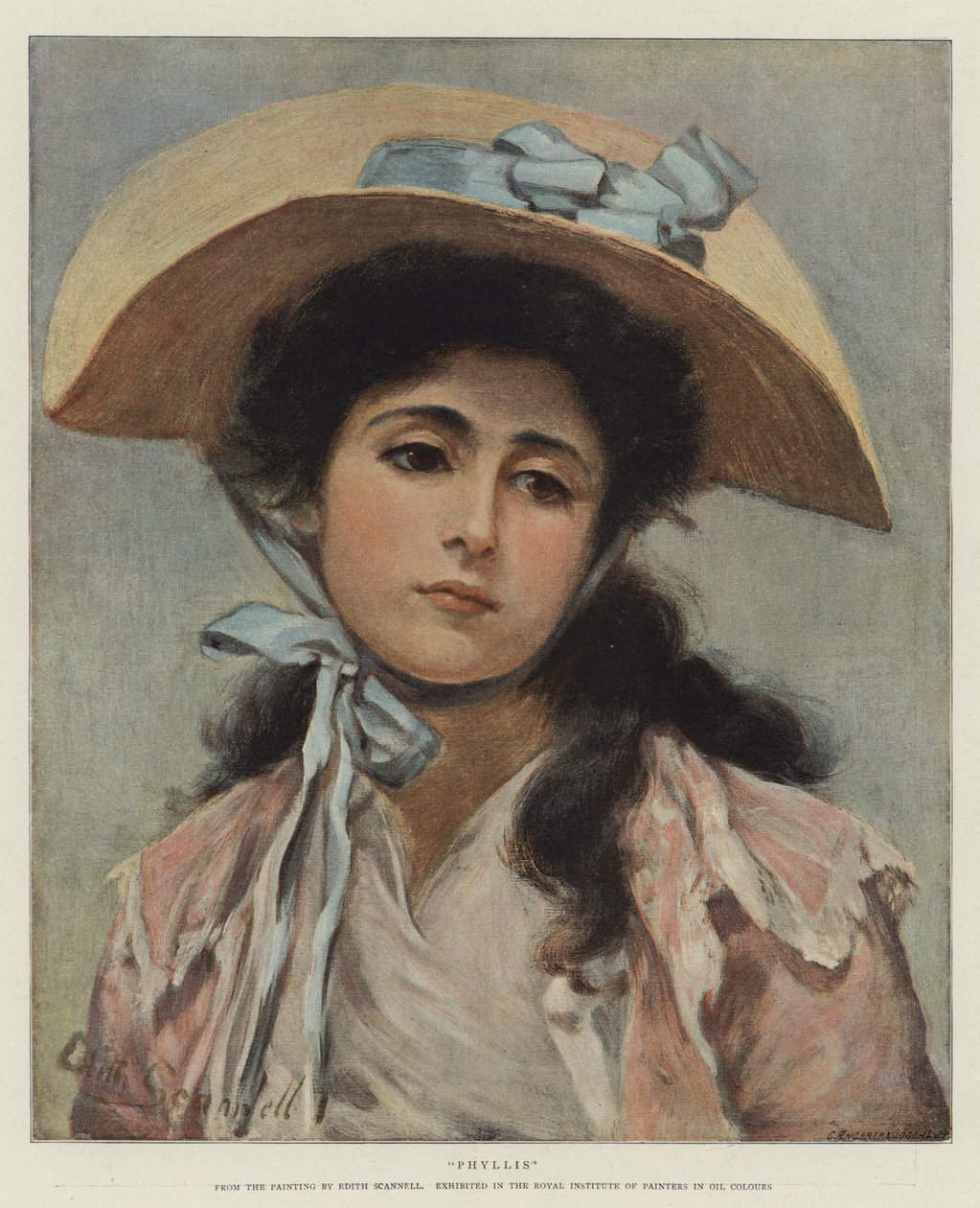 Phyllis (chromolitho) door Edith Scannell