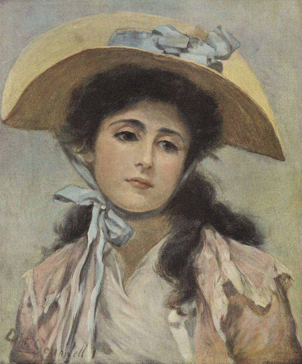 Phyllis (kleurenlitho) door Edith Scannell