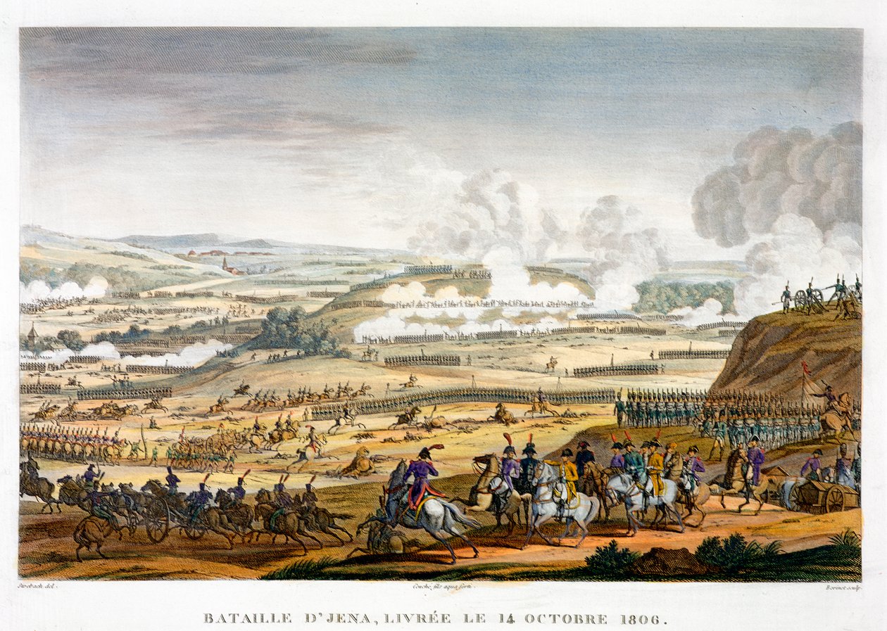 De slag bij Jena, Duitsland, 14 oktober 1806 door Edme Bovinet