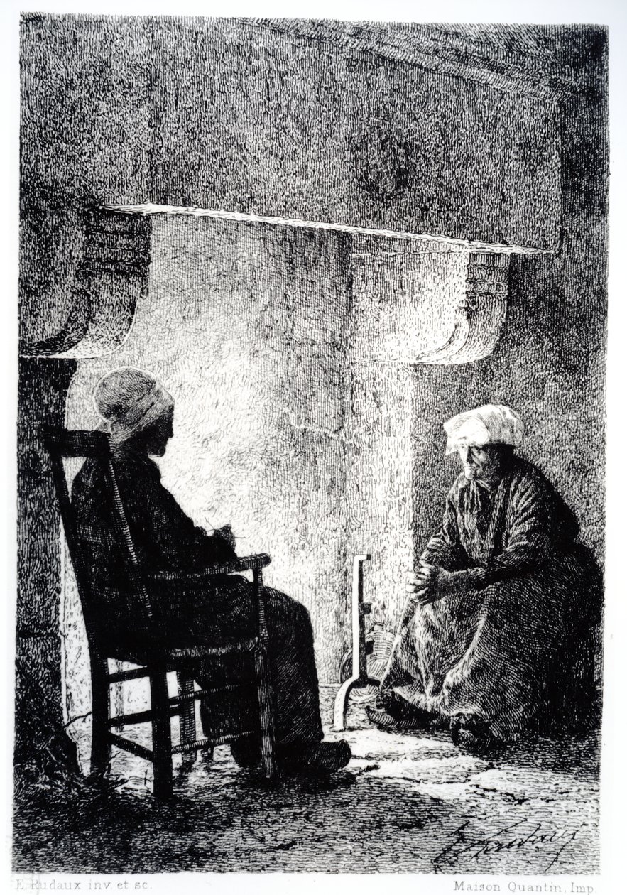 Illustratie uit De Duivelsplas door George Sands door Edmond Adolphe Rudaux