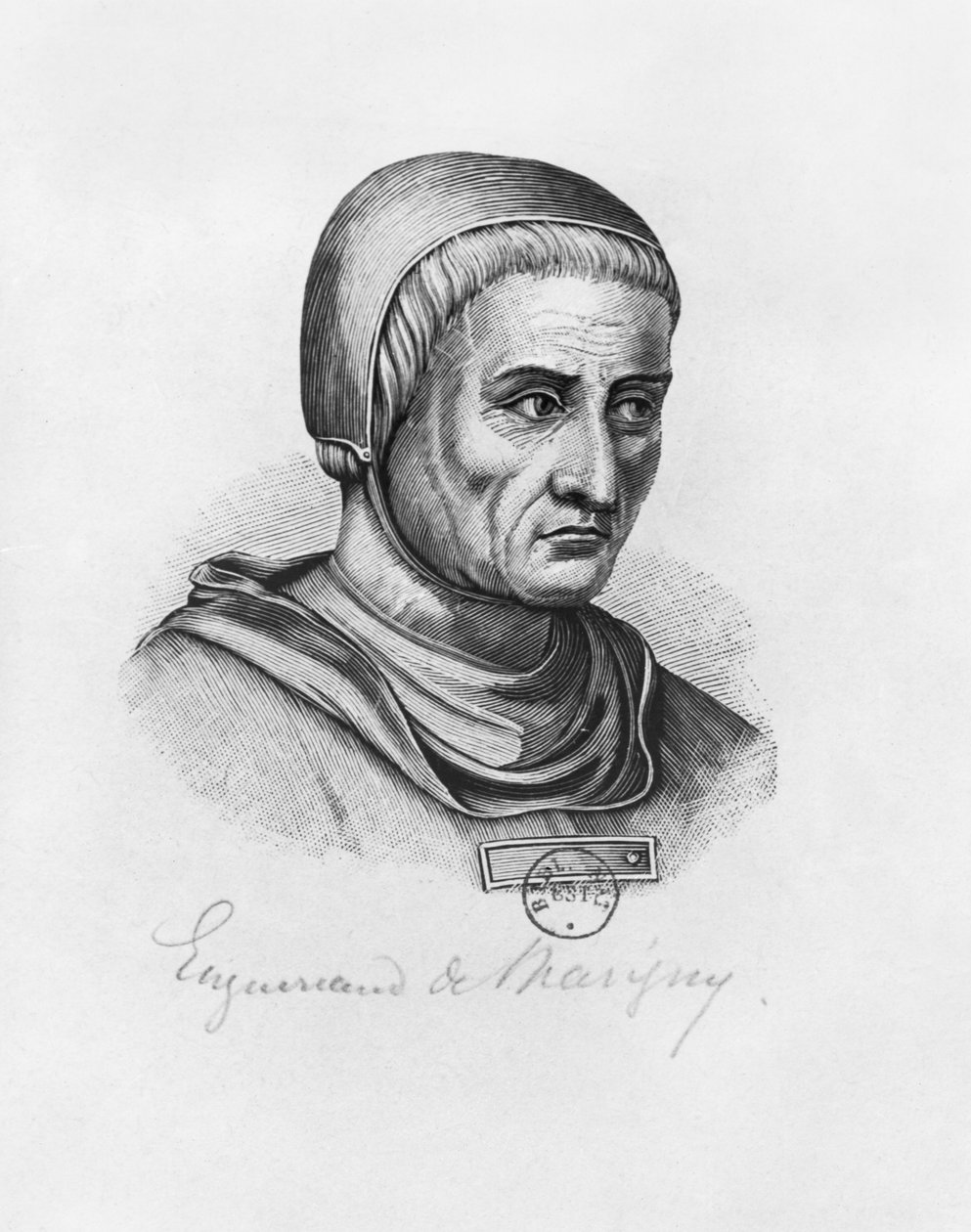 Portret van Enguerrand van Marigny door Edmond Boulenaz