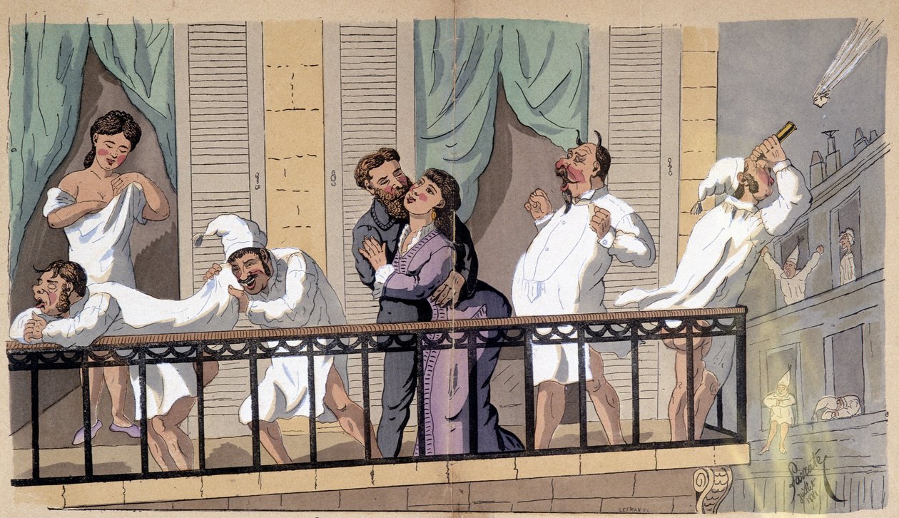 De nachten zijn zo heet! - sociale cartoon door Lavrate door Edmond Lavrate