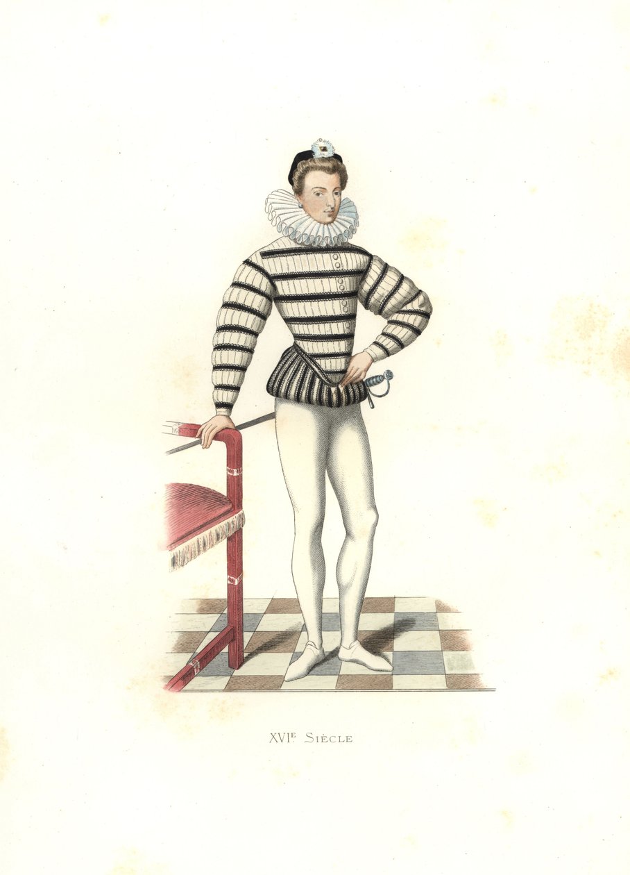 Portret van Saint-Megrin, Frankrijk door Edmond Lechevallier Chevignard