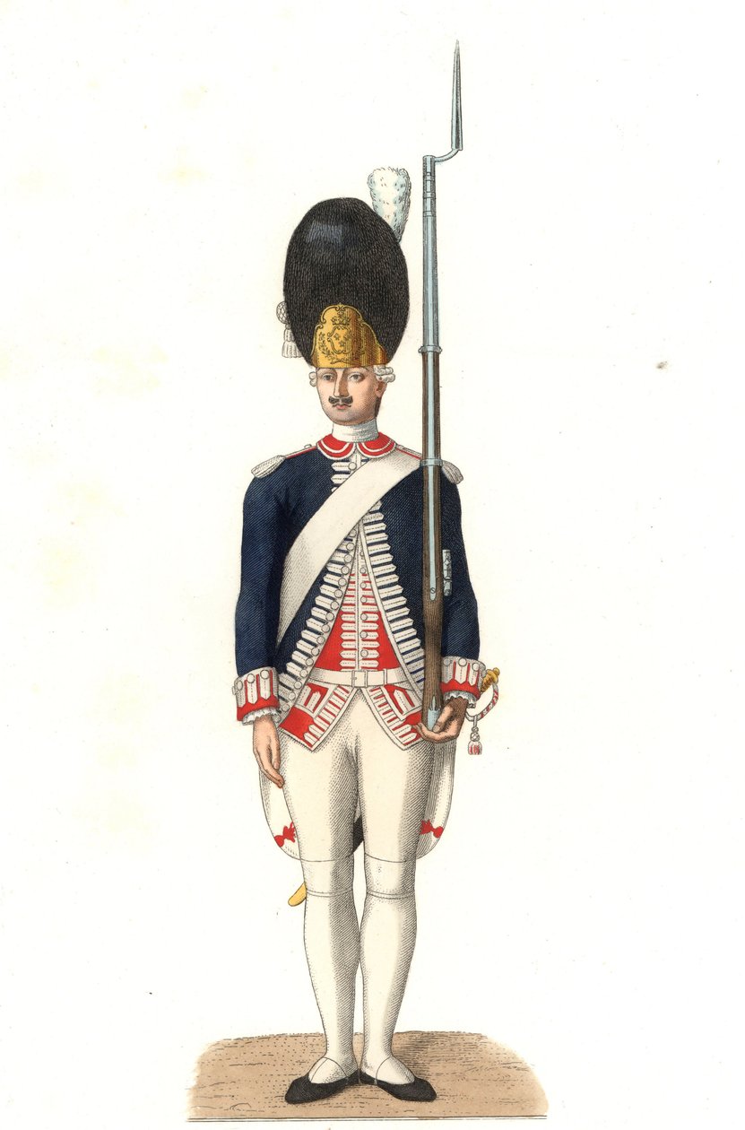 Soldaat van de Franse Garde door Edmond Lechevallier Chevignard
