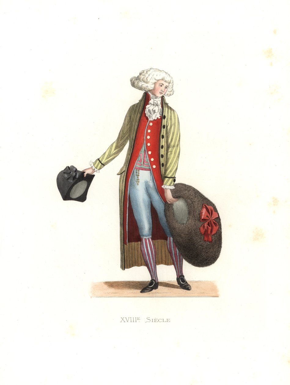 Jonge modieuze man door Edmond Lechevallier-Chevignard