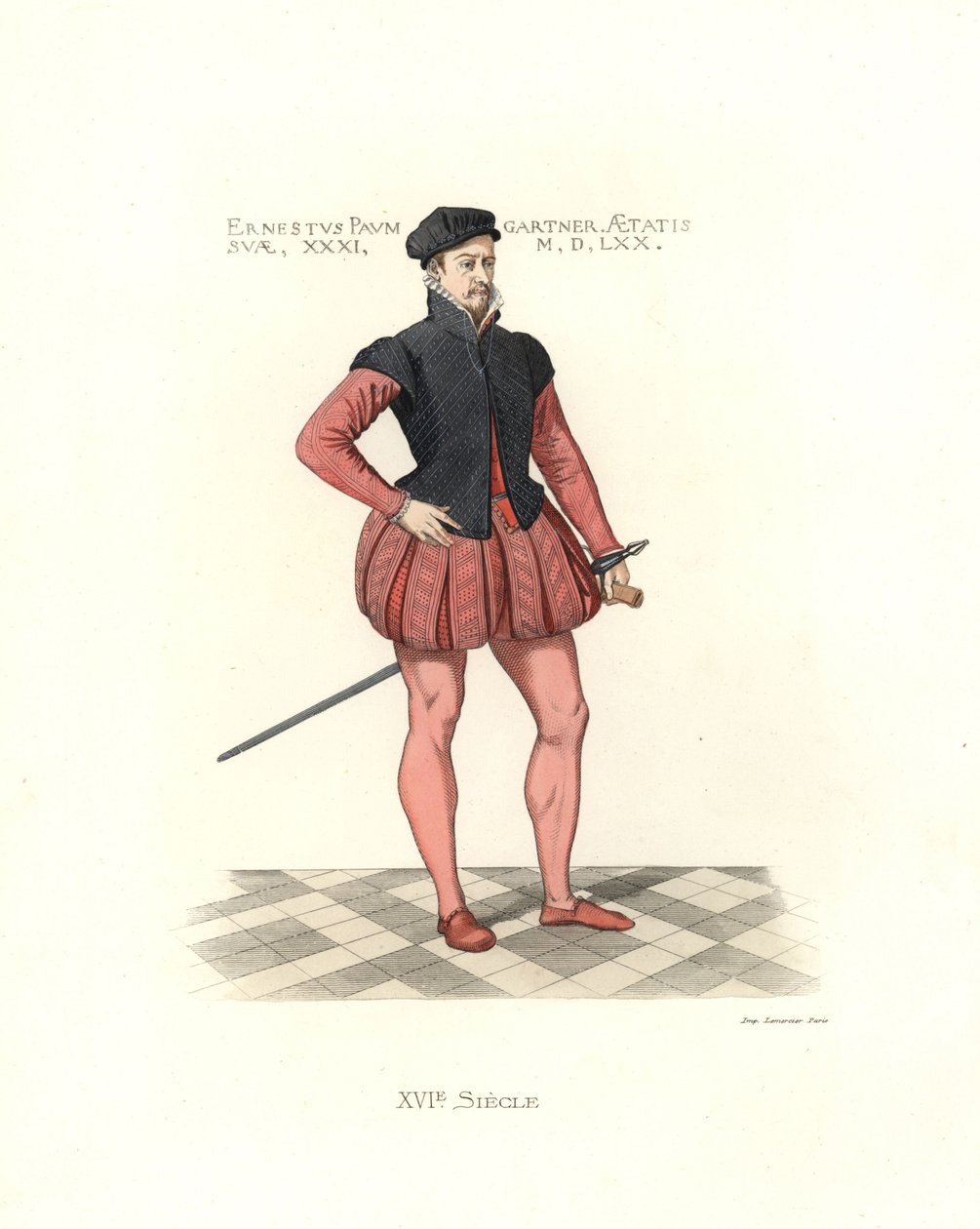 Ernest Baumgartner door Edmond Lechevallier Chevignard