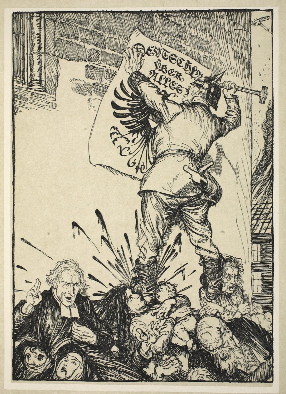 Deutschland Uber Alles, illustratie uit The Kaiser