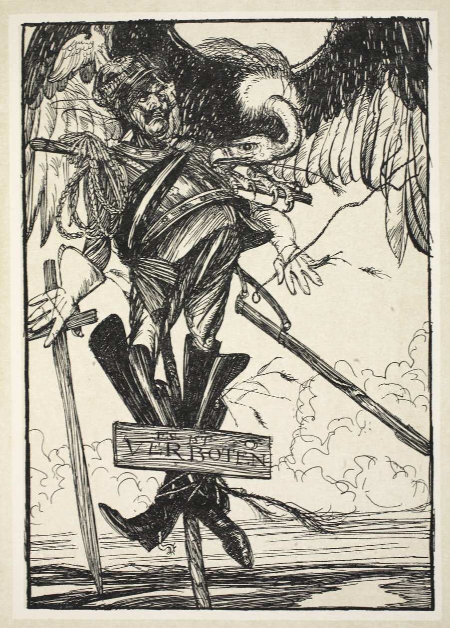 Die Wacht am Rhein, illustratie uit The Kaiser