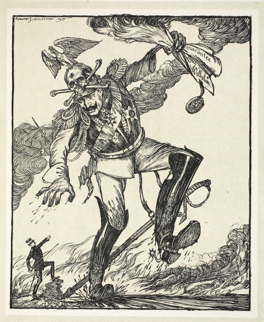 Jack, de Reuzenmoordenaar (opgedragen aan de Koning van België), illustratie uit The Kaiser