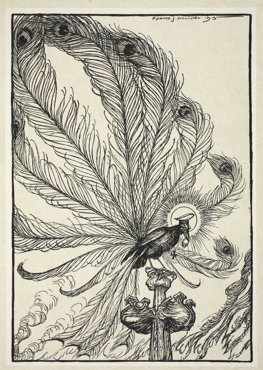 De kauw van Rheims, de ring van de kardinaal en de geleende pluimen, illustratie uit The Kaiser