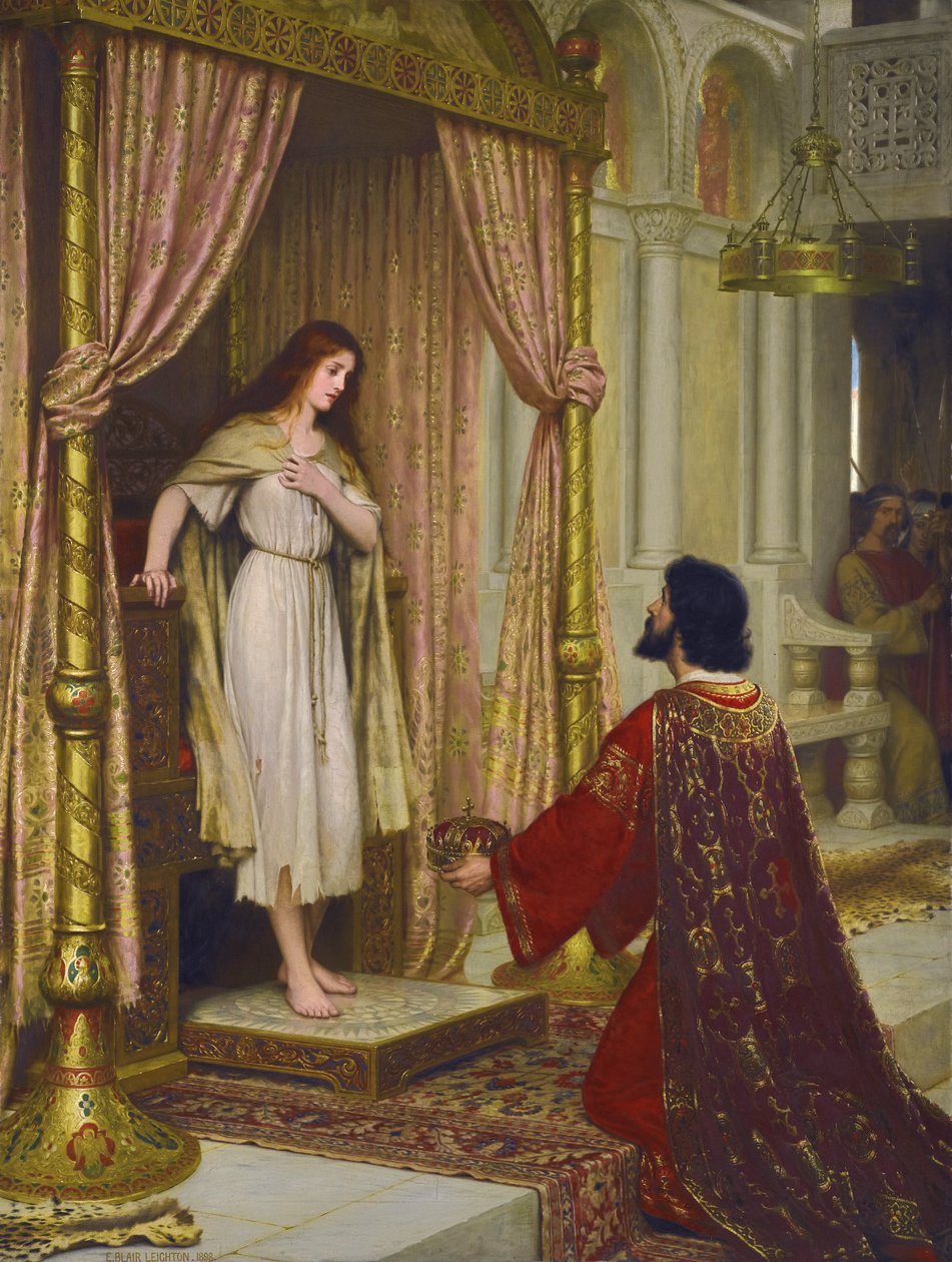De koning en het bedelmeisje door Edmund Leighton