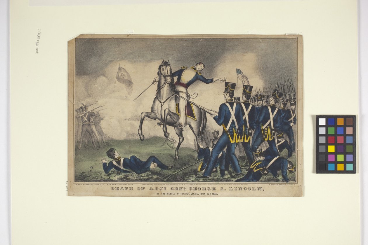 De dood van Adjt. Genl. George S. Lincoln door Edmund Burke Kellogg