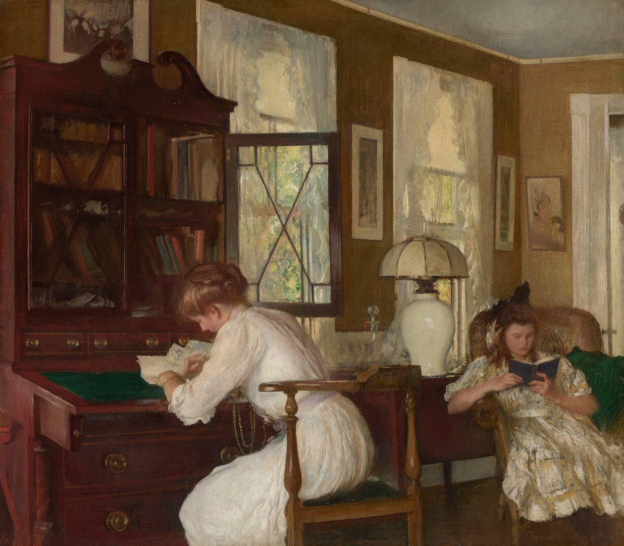 Josephine en Mercie door Edmund Charles Tarbell
