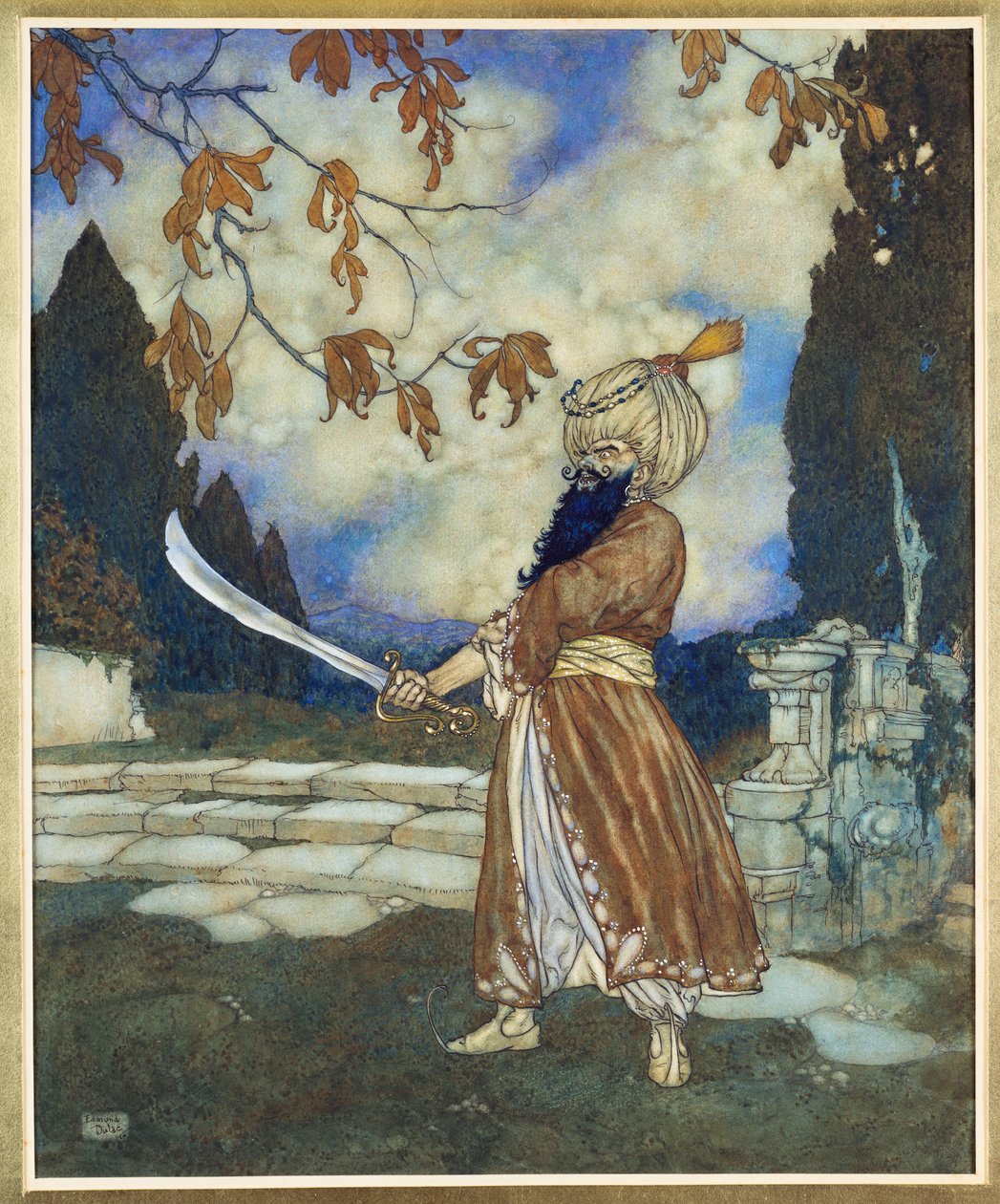 Blauwbaard, 1910 door Edmund Dulac
