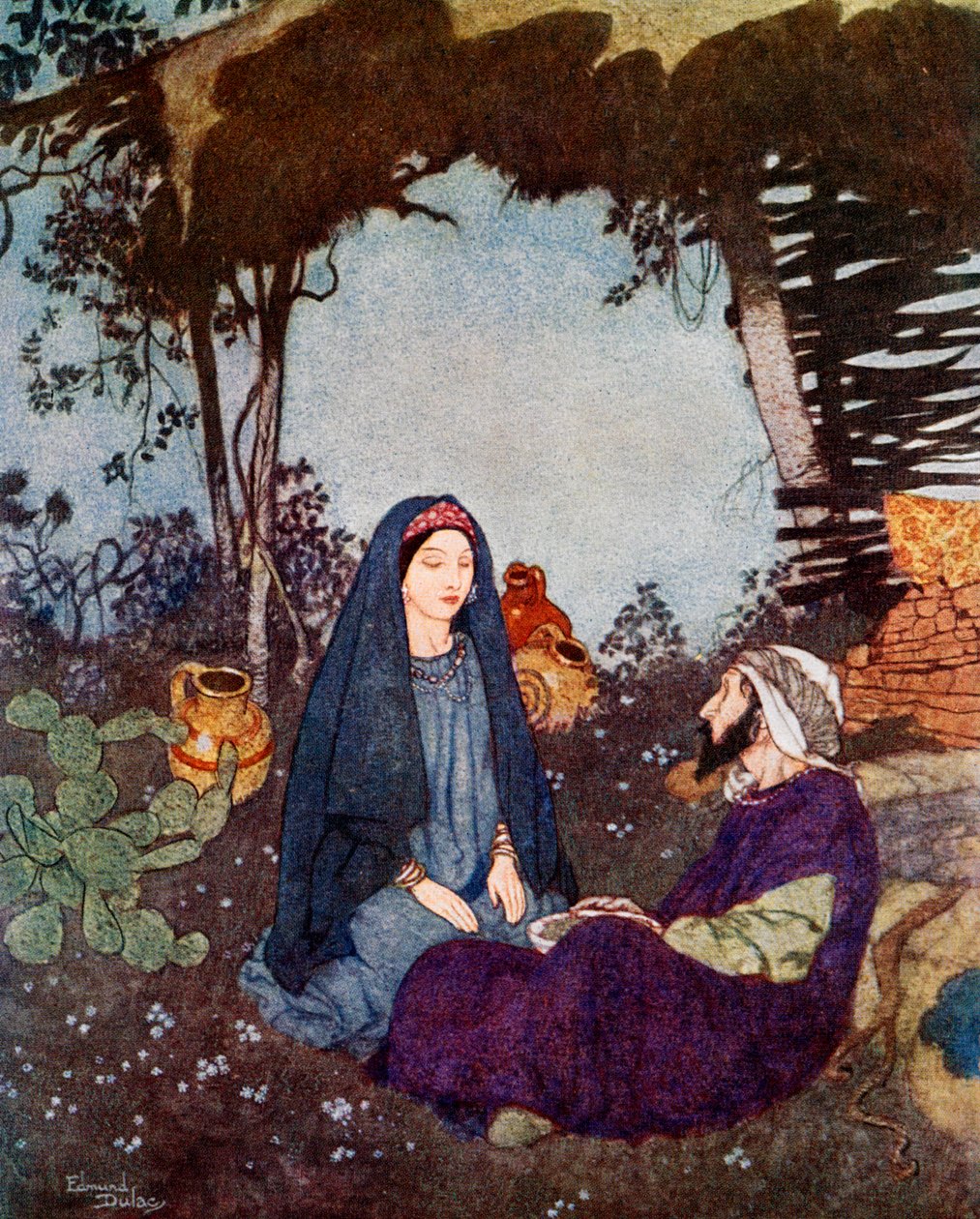Als de woestijn mijn thuis was, zou ik de wereld voorbij laten gaan, ca. 1900-1950 door Edmund Dulac