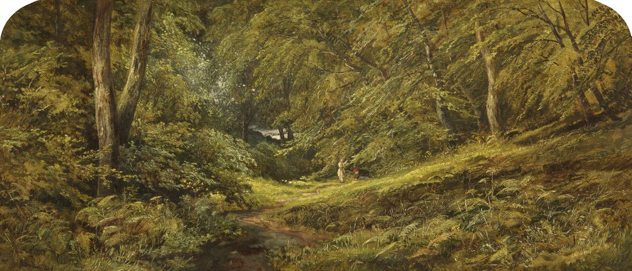 Schets - In het Bos door Edmund G. Muller