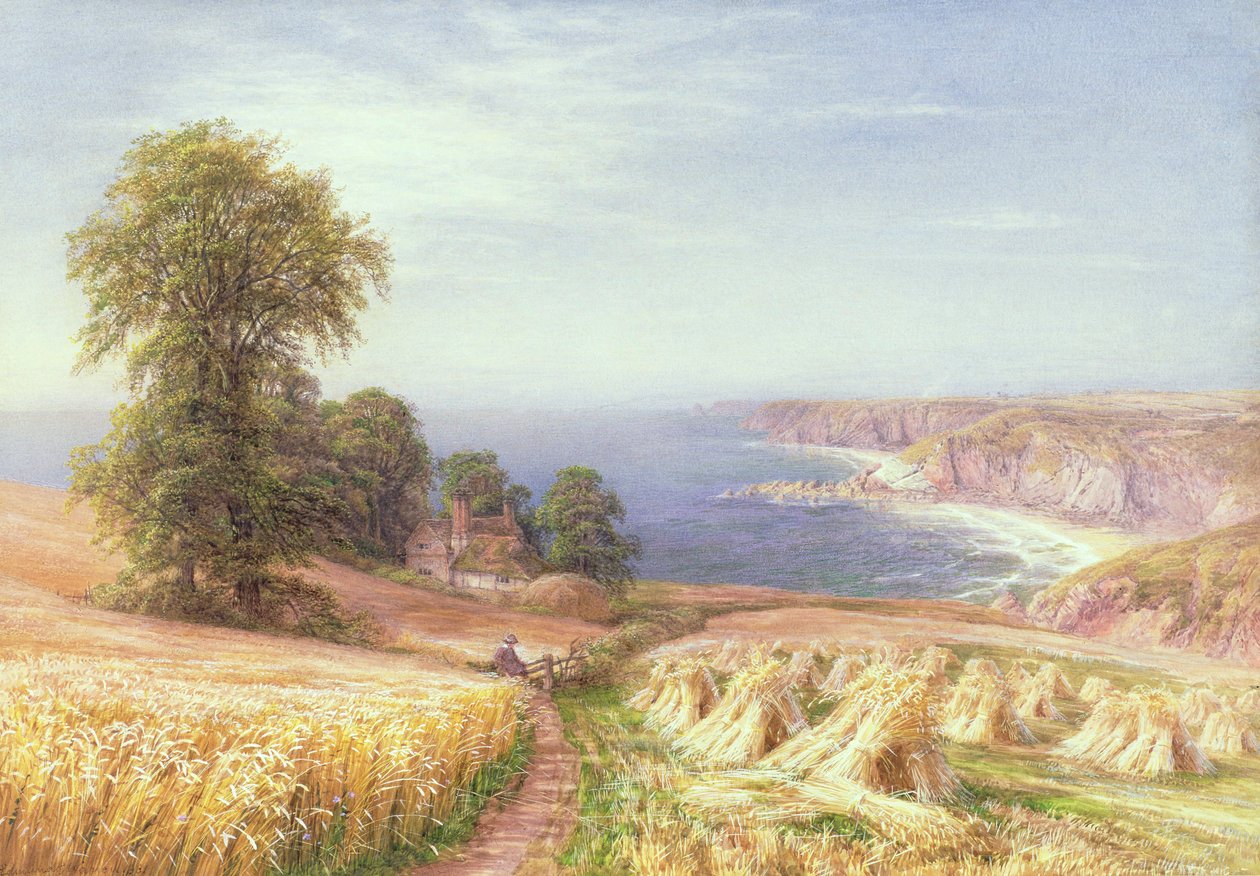 Oogsttijd aan zee door Edmund George Warren