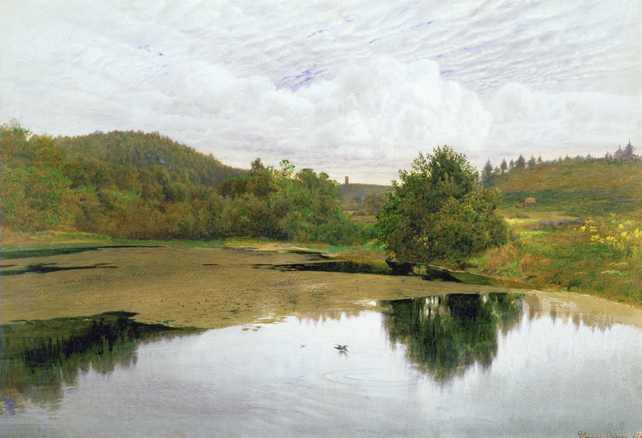 De Vijver door Edmund George Warren