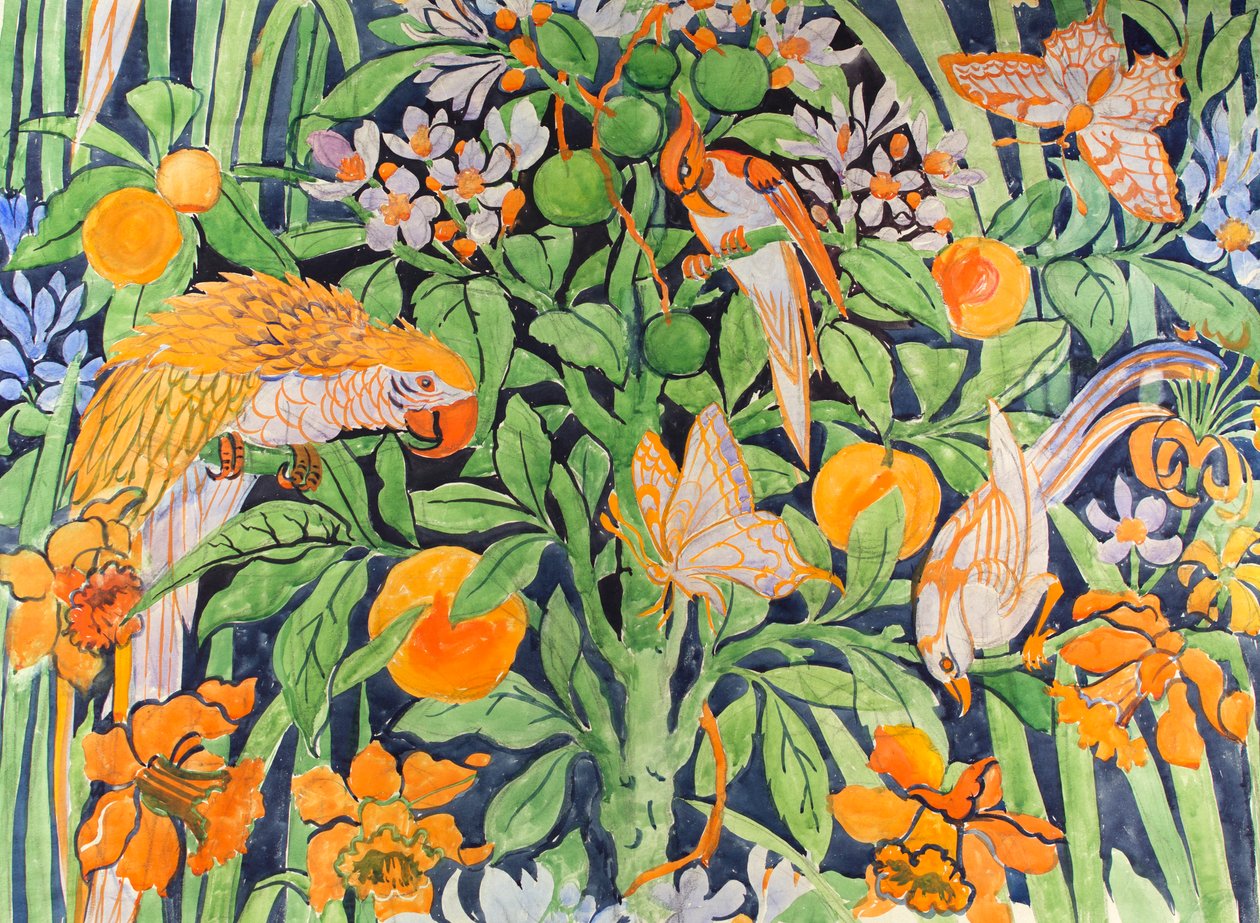 Jungle Chat ca. 1930 door Edmund Hunter