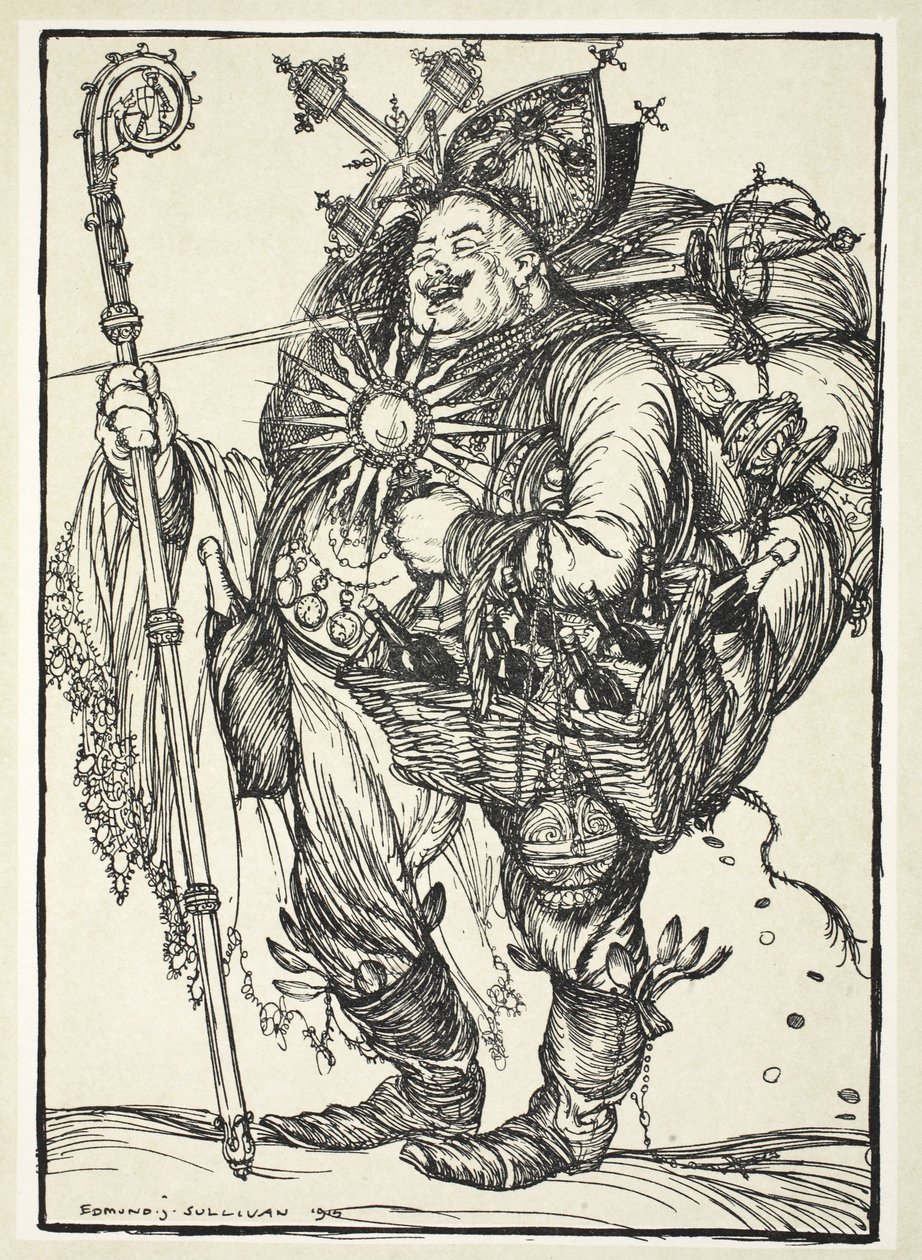 Herr Michel ADC, aan de Kroonprins bij zijn terugkeer uit het Beloofde Land, illustratie uit The Kaiser