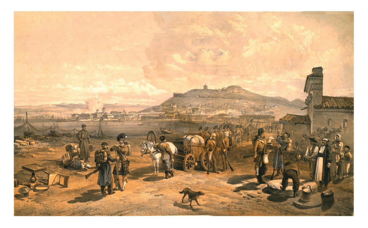 Kertch vanuit het noorden, 1855 door Edmund Walker