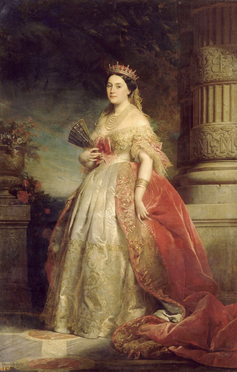 Portret van Keizerin Eugenie door Edouard Louis Dubufe