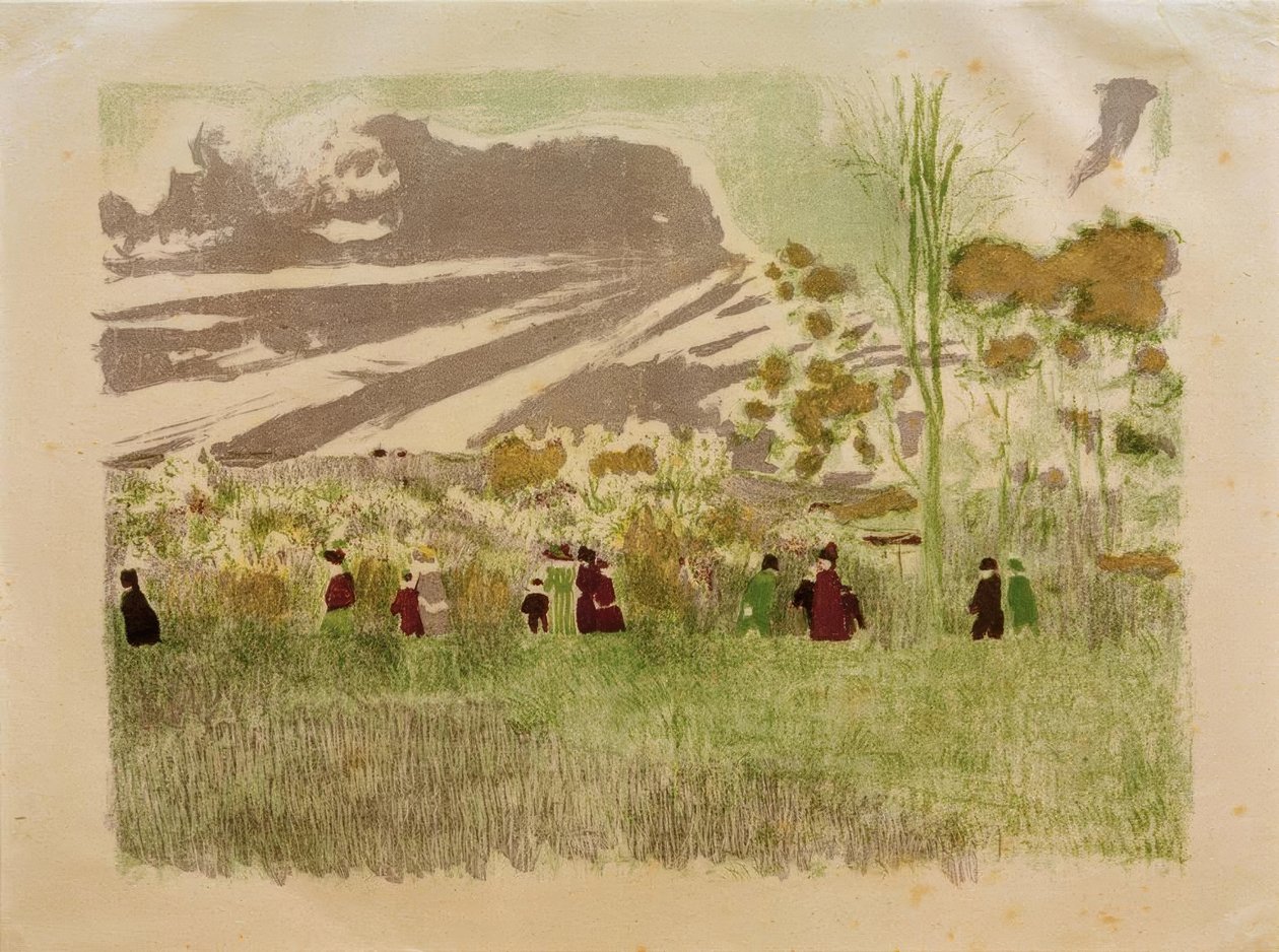 Door de velden door Edouard Vuillard